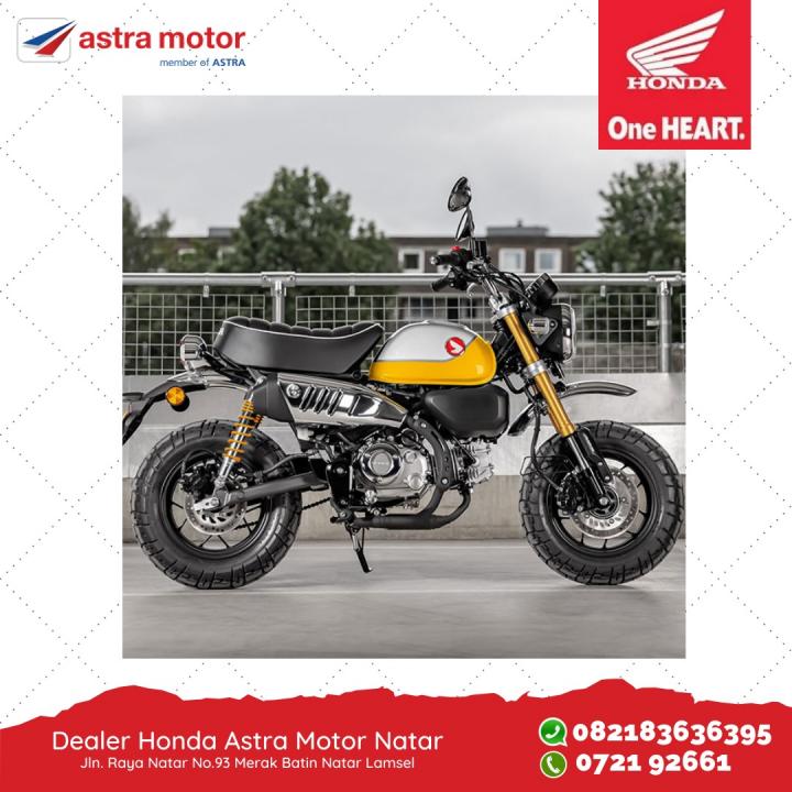 Motor Unik dan Ikonik Honda Monkey Tampil Semakin Bergaya